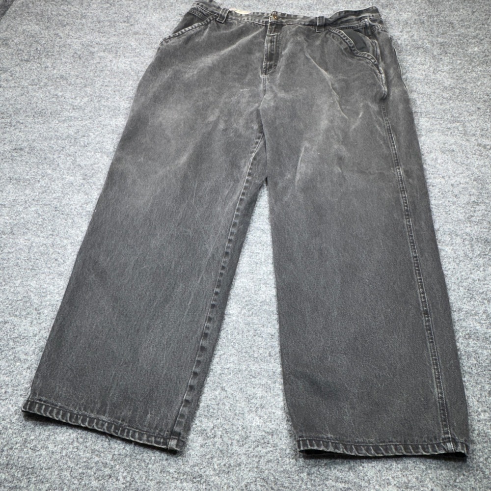 Marithe Francois Girbaud Jeans Mens 42x30 Black Baggy Loose Wide Leg Denim Y2K